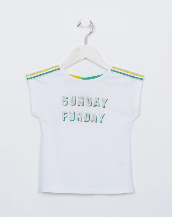 Picture of C2003 GIRLS HIGH QUALITY COTTON TOP SUNDAY-FUNDAY